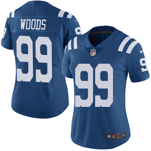 Indianapolis Colts #99 Limited Al Woods Royal Blue Nike NFL Women Rush Vapor Untouchable jersey->indianapolis colts->NFL Jersey